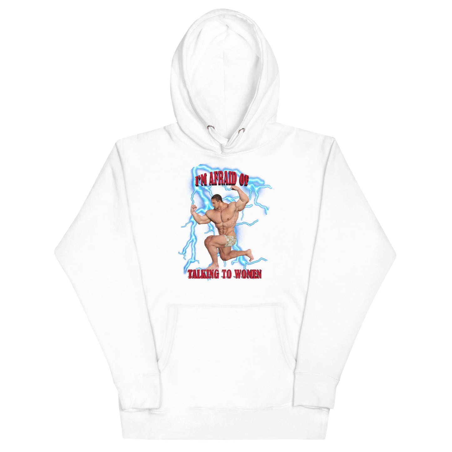 Afraid Of Women Lightning Premium Hoodie